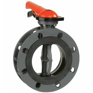 Затвор дисковый ПВХ Butterfly Valve Ду200 Ру10 межфланцевый в Владивостоке